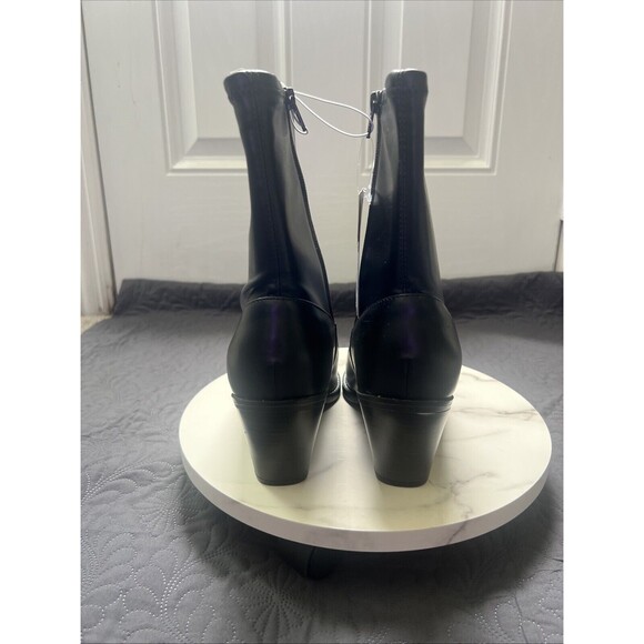 Universal Thread Black Aubree Ankle Boots NWT SZ 10, 9.5 &  9 Western Cowgirl - Picture 3 of 15